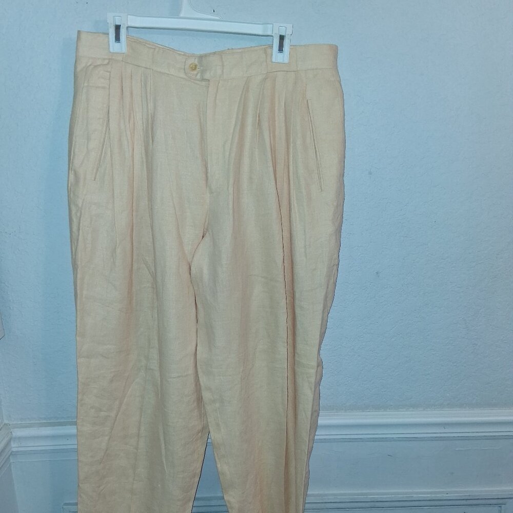 Vintage 90s Gooch Linen Slacks Size 36